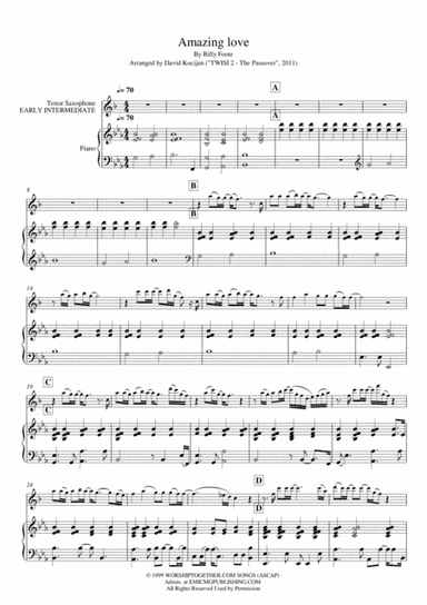 You Are My King (amazing Love) (arr. David Kocijan)