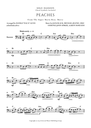 Peaches (arr. Danilo "Daca" Alves)