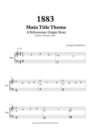 1883 - Main Title Theme (arr. Mark Waters)