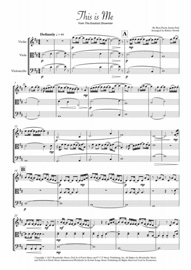 This Is Me (arr. Robert Newth)