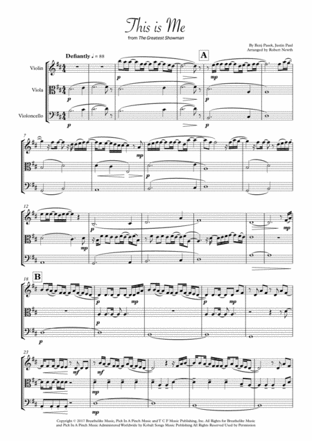 This Is Me (arr. Robert Newth)