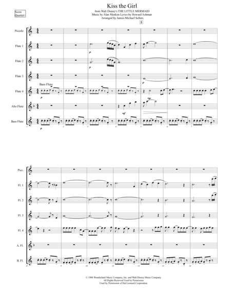 Kiss The Girl (arr. James-Michael Sellers)