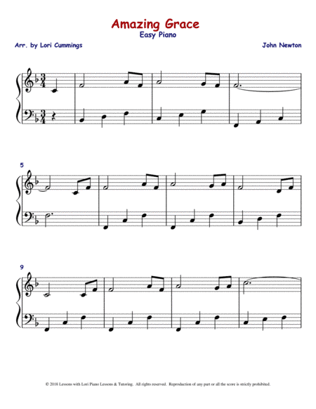 Amazing Grace (arr. Lori Cummings)