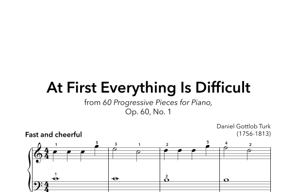 At First Everything Is Difficult (arr. Sidewalk Labs)