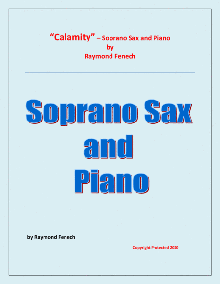 Calamity - For Soprano Sax and Piano