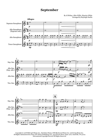 September (arr. Kayleigh Huelin)