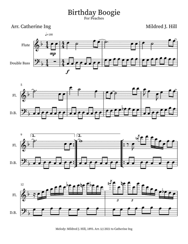 Birthday Boogie (arr. Catherine Ing)