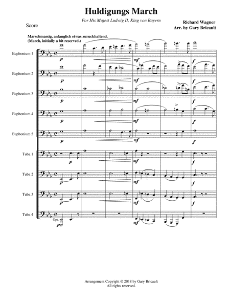 Huldigungs March (arr. Gary Bricault)
