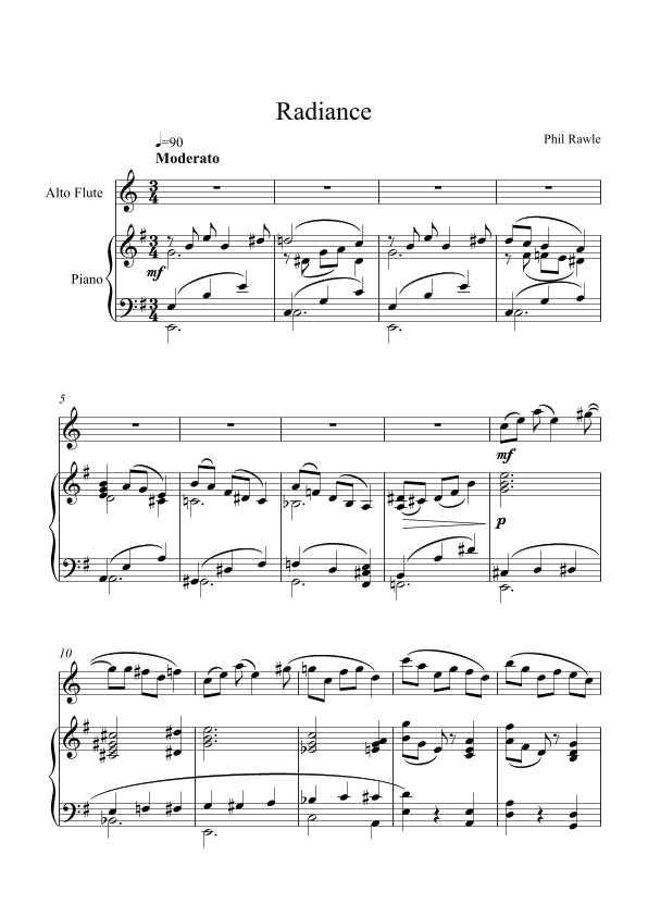 Radiance - Alto Flute and Piano