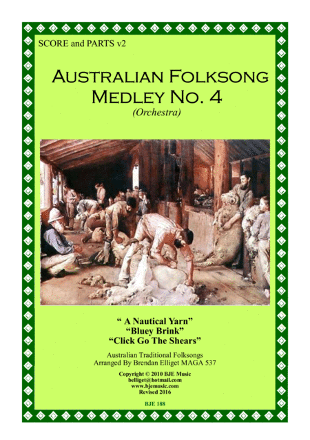 Australian Folksong Medley No. 4 - Orchestra (arr. Brendan Elliget MAGA 537)