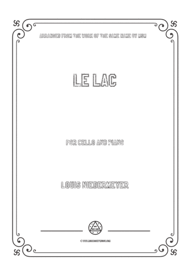 Niedermeyer-Le lac in G Major,for Cello and Piano (arr. MSM)