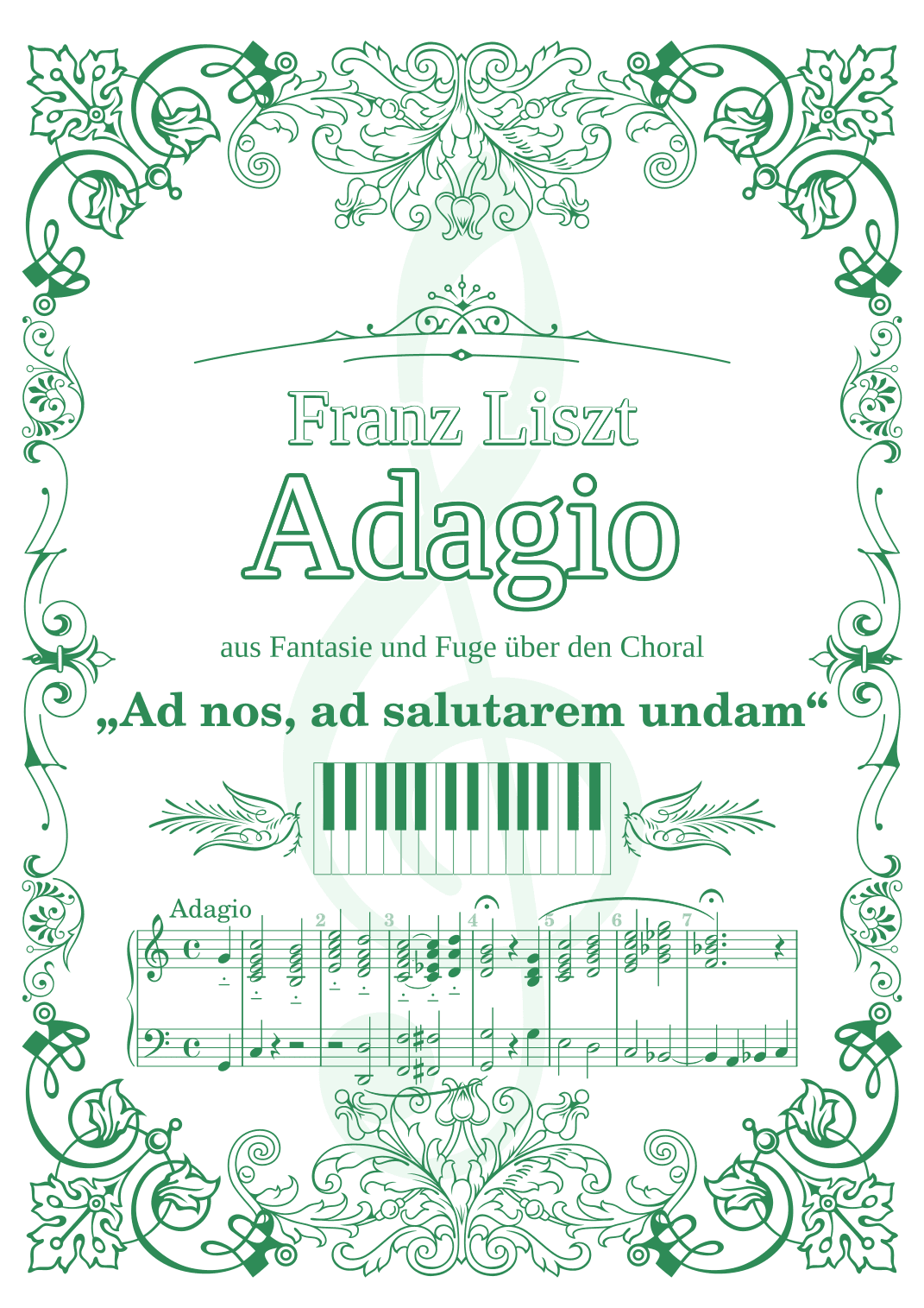 Adagio (Franz Liszt; aus Fantasie und Fuge über den Choral „Ad nos, ad salutarem undam“) (arr. Manuela Rosa)