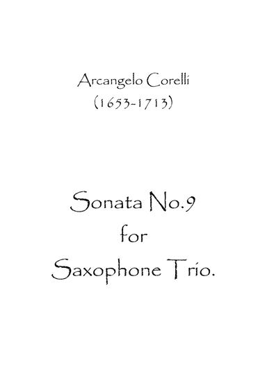 Sonata No.9 (arr. Spence Bundy)