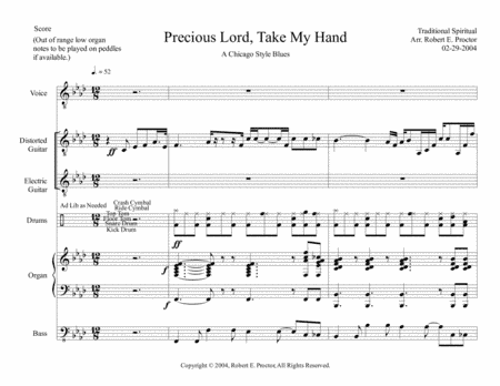 Precious Lord, Take My Hand (arr. Robert E. Proctor)