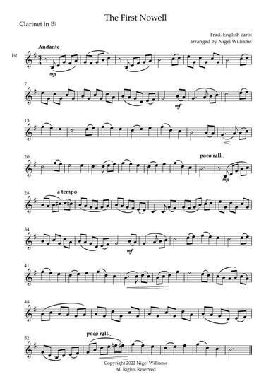 The First Nowell (arr. Nigel Williams)