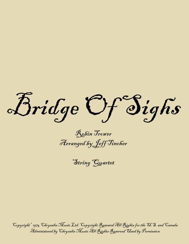 Bridge Of Sighs (arr. Jeff Tincher)
