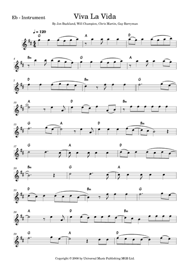 Viva La Vida (arr. Fabio Eduardo de Oliveira)