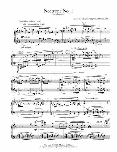 Nocturne No. 1 (2008 rev. 2015)