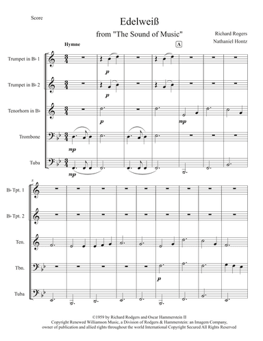Edelweiss (arr. Nathaniel Hontz)
