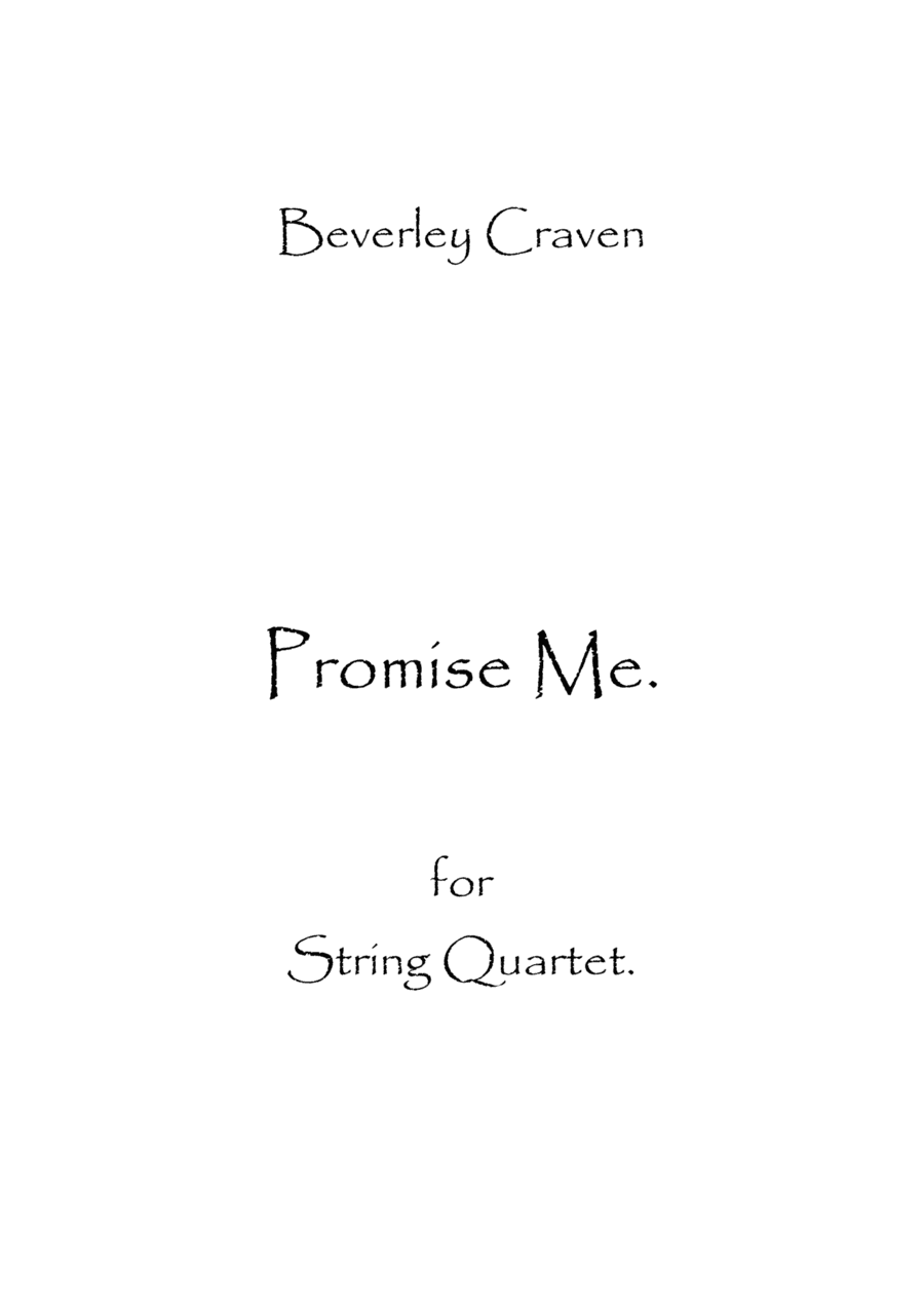 Promise Me (arr. Spence Bundy)