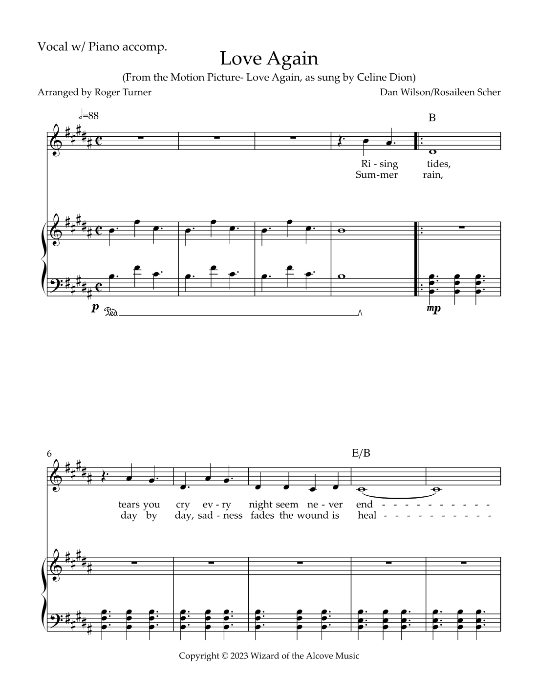 Love Again (arr. Roger Turner)