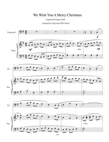 We Wish You A Merry Christmas (arr. Emily-Jane Hills Orford)
