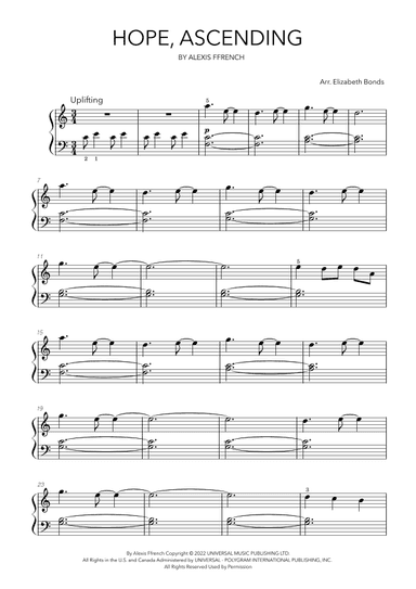 Hope, Ascending (arr. Elizabeth Bonds)