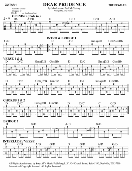 Dear Prudence (arr. Jorge Juárez)