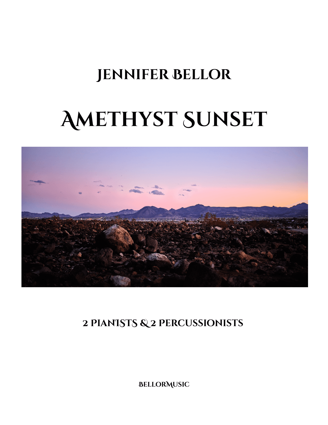 Amethyst Sunset - 2 Pianists and 2 Percussionists