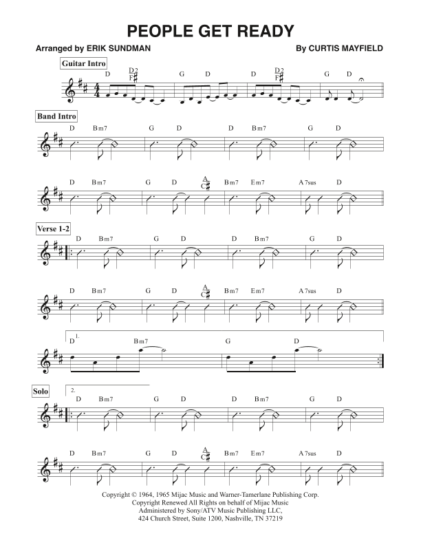 People Get Ready (arr. Erik Sundman)