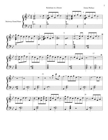 Raindrops in a Stream