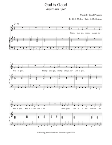 God is Good (Before and After)