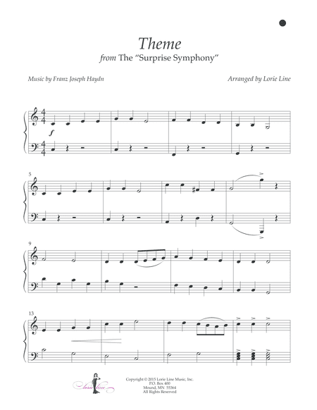 Theme from The Surprise Symphony - EASY! (arr. Lorie Line)