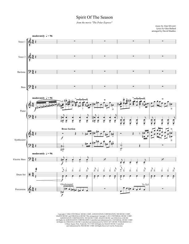 Spirit Of The Season (arr. David Maddux)