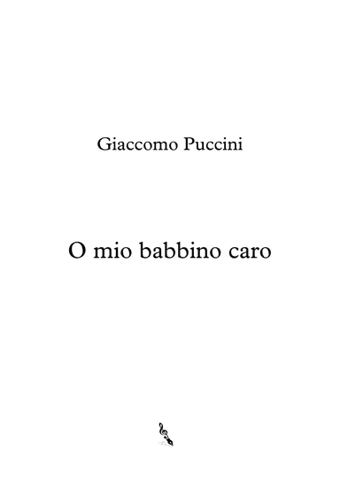 O Mio Babbino Caro (arr. Adrian F. Pipas)