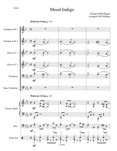 Mood Indigo (arr. DB Williams)