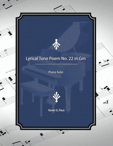 Lyrical Tone Poem No. 22 in G Minor, piano solo