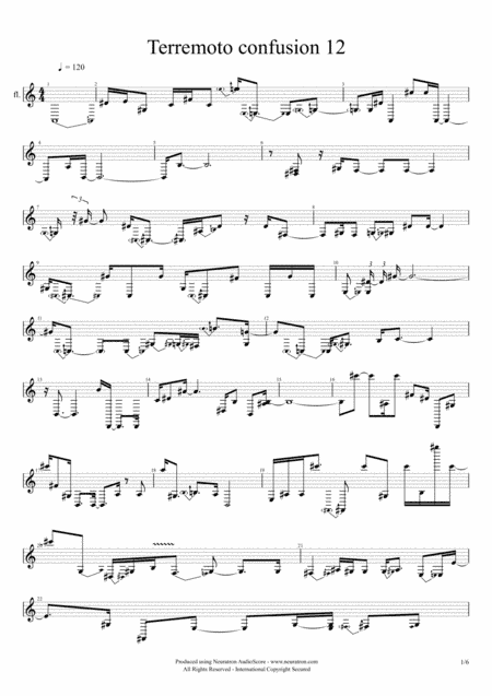 12 Terremoto confusión (arr. Neo)