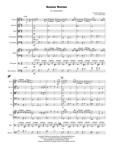 It's Impossible (somos Novios) (arr. Oliver Payàn)