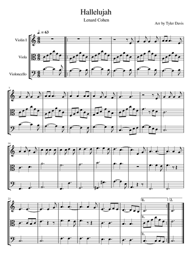 Hallelujah (arr. Tyler Davis)