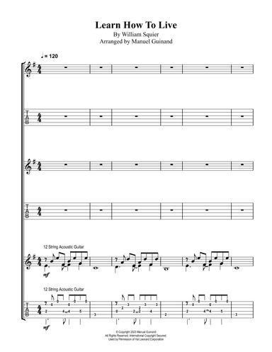 Learn How To Live (arr. Manuel Guinand)