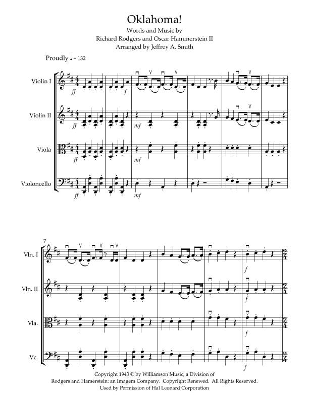 Oklahoma (arr. Jeffrey A. Smith)
