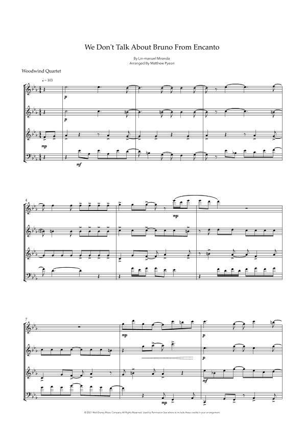 We Don't Talk About Bruno (arr. Matthew pyeon)