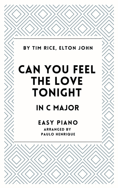 Can You Feel The Love Tonight (arr. Paulo Henrique)