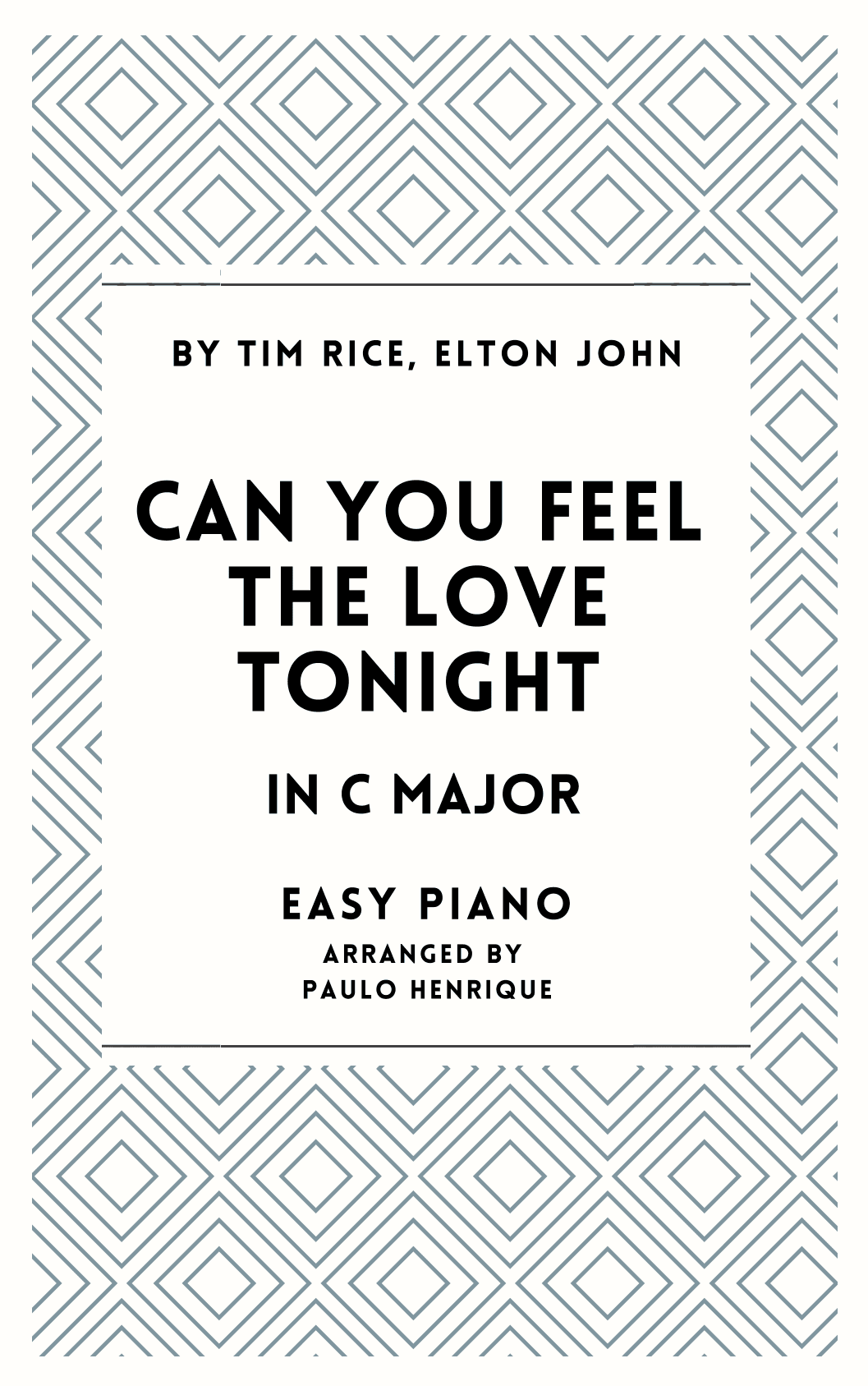 Can You Feel The Love Tonight (arr. Paulo Henrique)