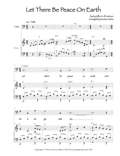 Let There Be Peace On Earth (arr. Brooks Holmes)