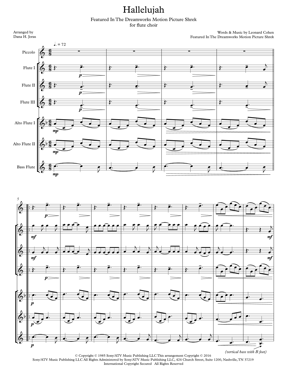 Hallelujah (arr. Dana H. Joras)