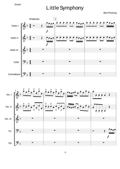 Little Symphony for Beginning String Orchestra