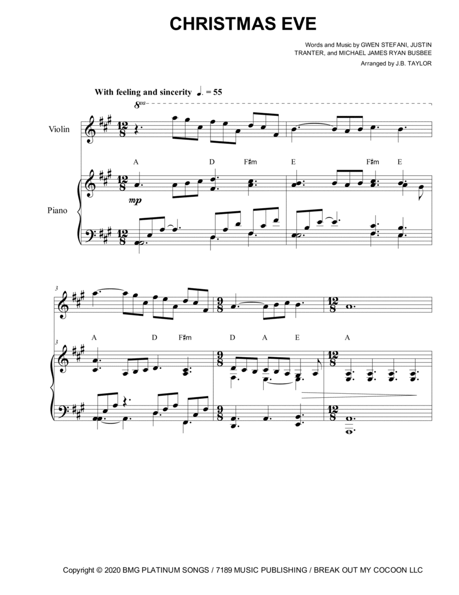 Christmas Eve (arr. J.B. Taylor)