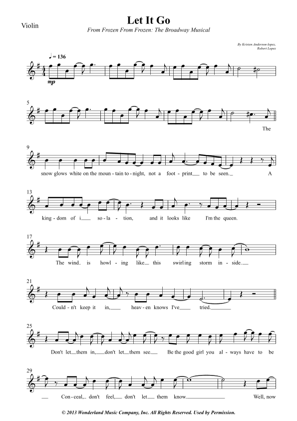 Let It Go (arr. Wesley S. SIlva)